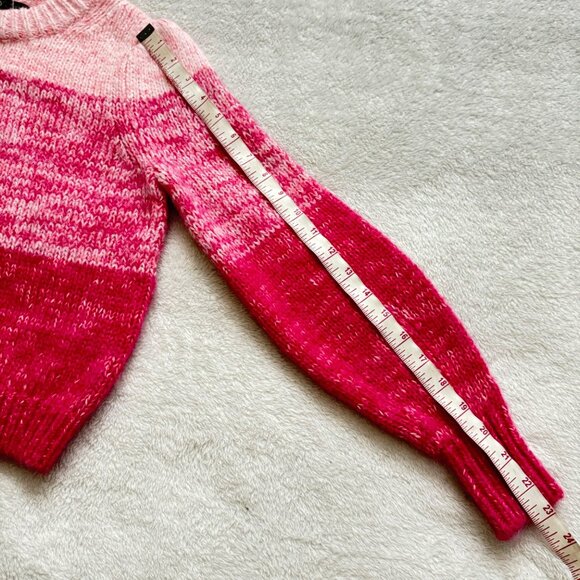 Banana Republic XS Petite Ombre Pink Wool Blend alpaca colorblock Sweater nwot - Picture 7 of 11
